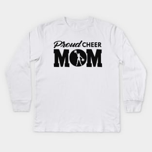 Proud Cheer Mom Kids Long Sleeve T-Shirt